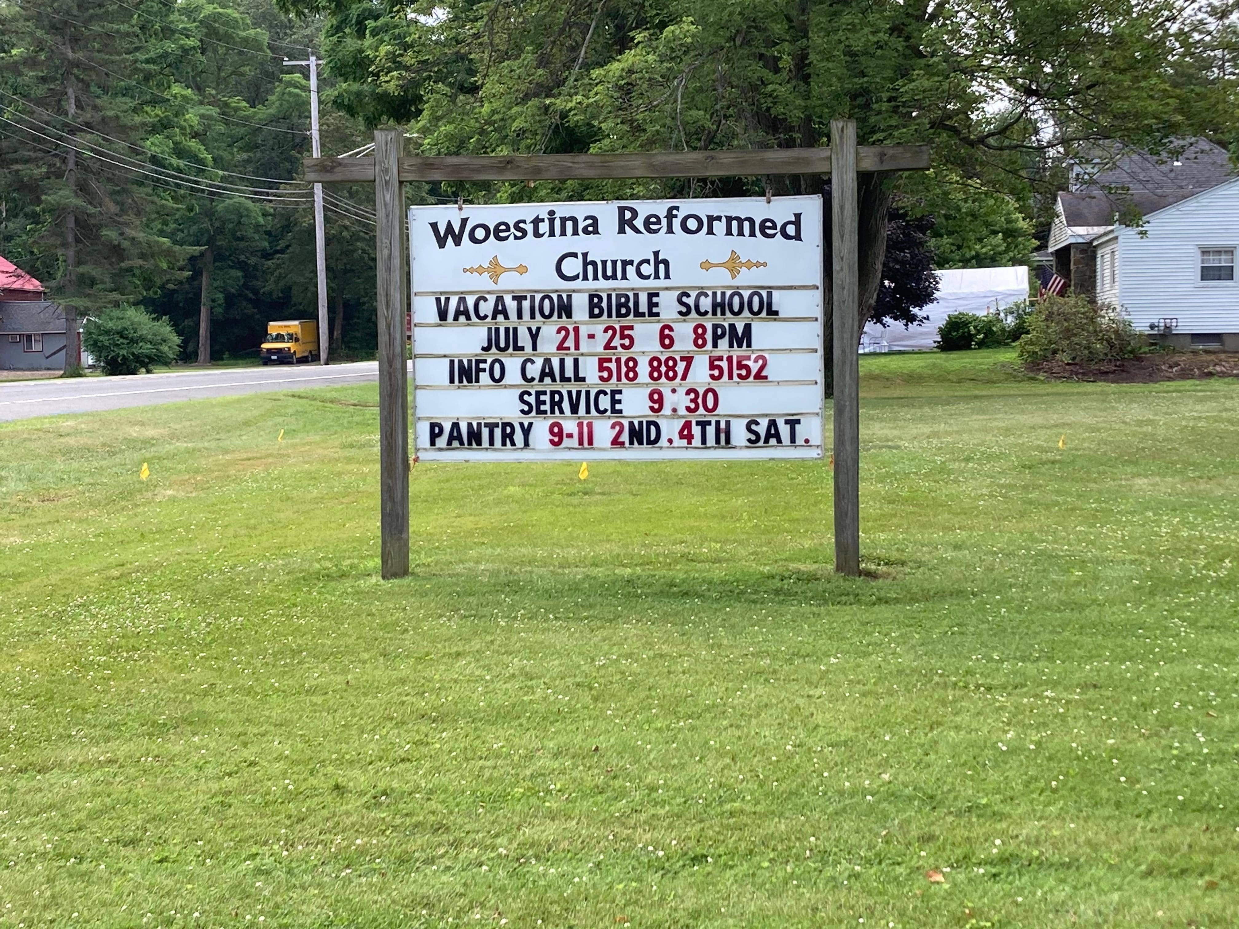Church Service Sign