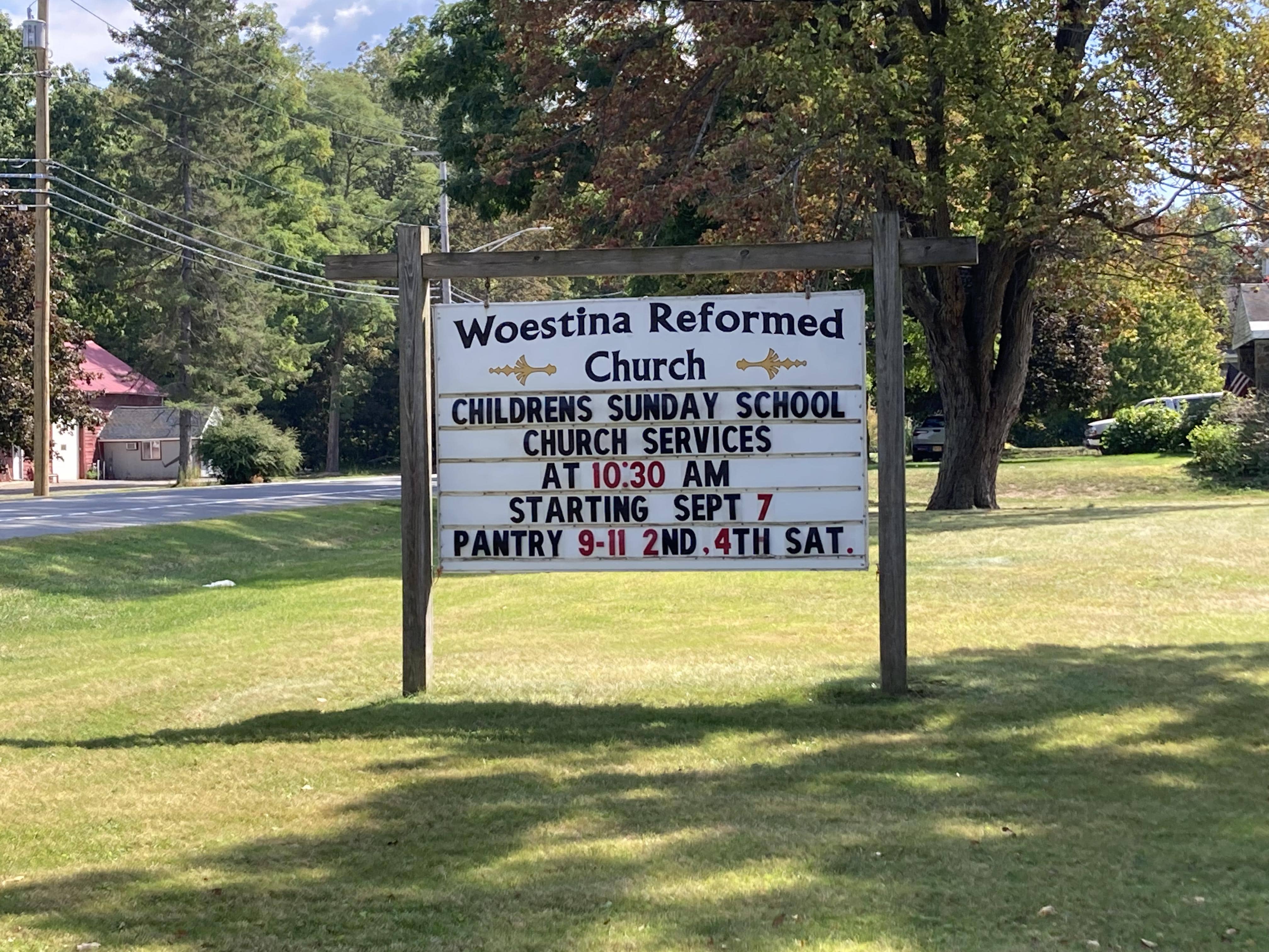 Church Service Sign