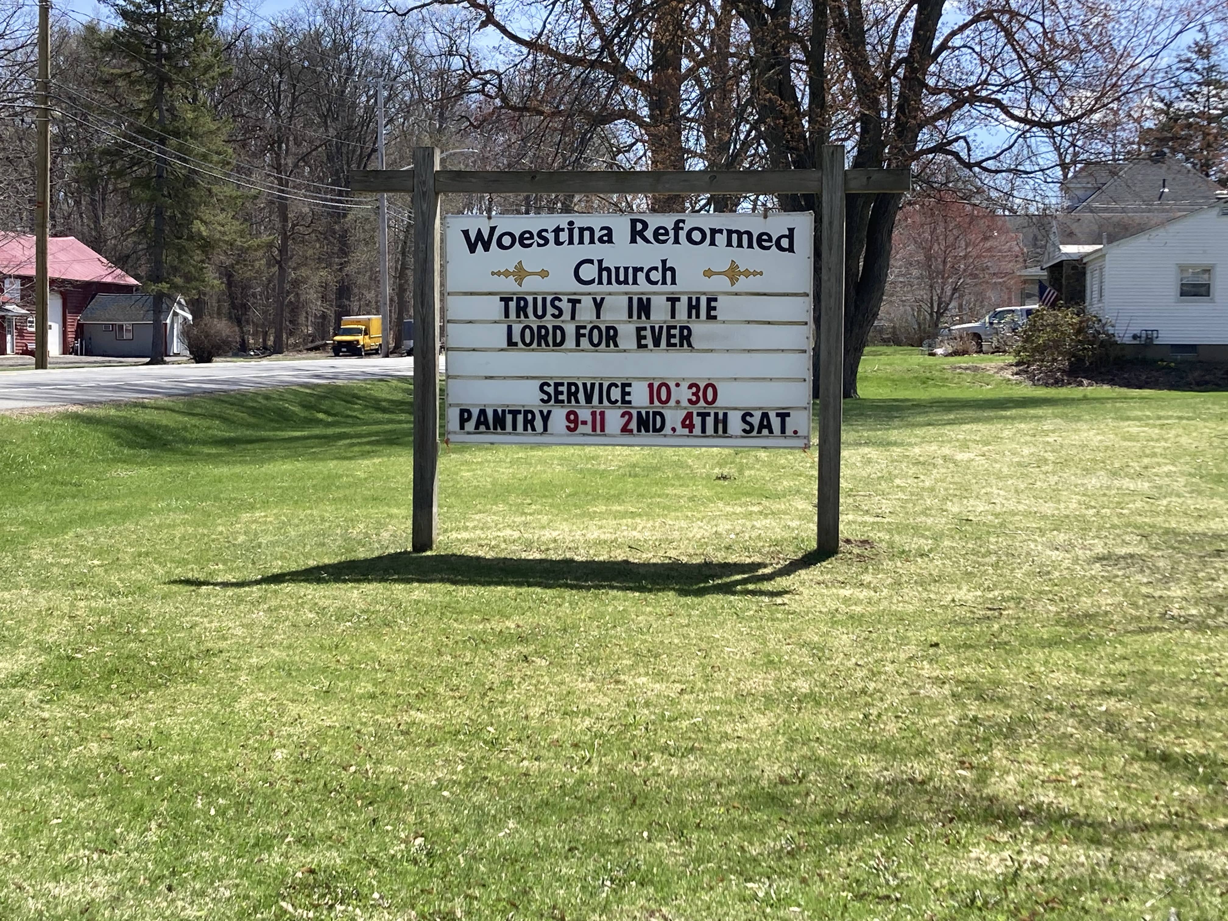 Church Service Sign