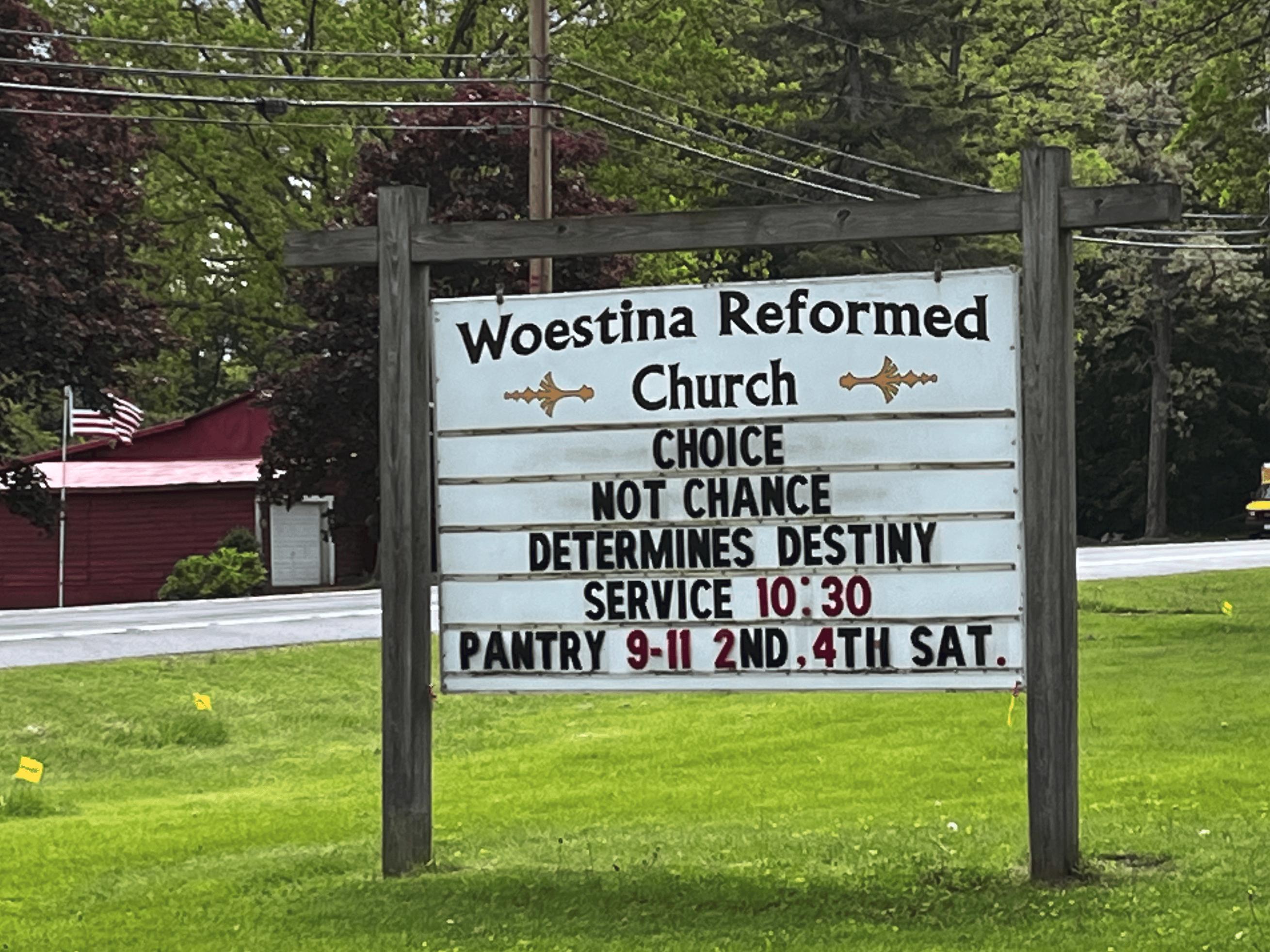 Church Service Sign