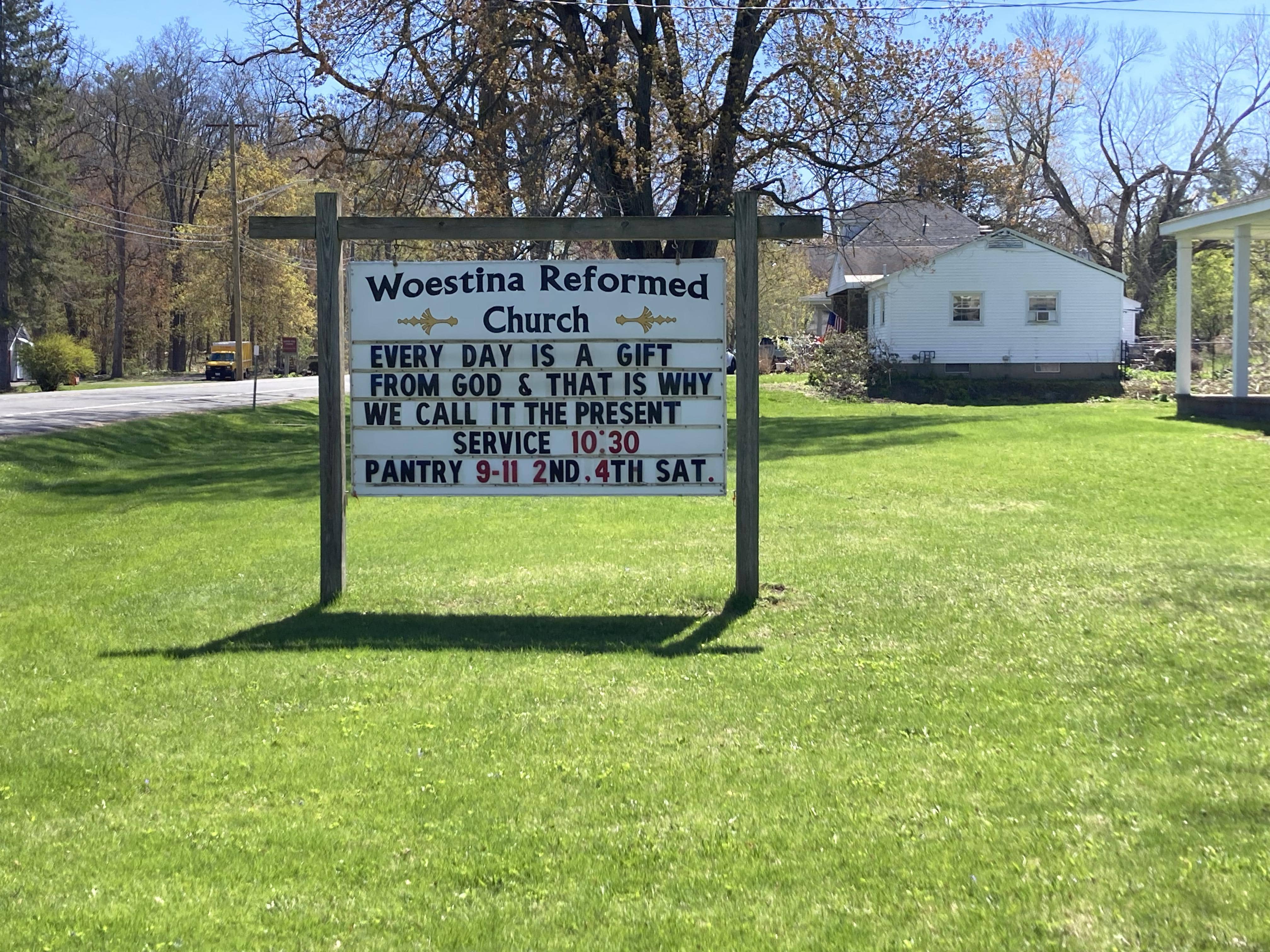 Church Service Sign